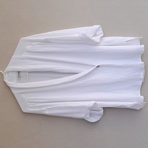 Free People White Lightweight Jacket